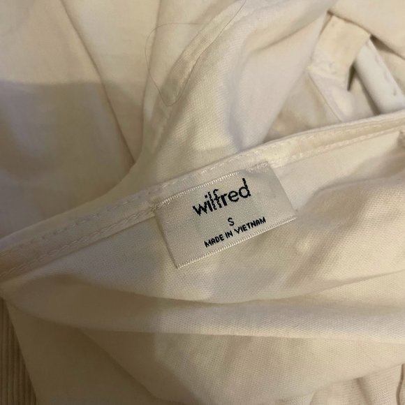 Aritzia Tie Back (or front) White Wilfred Tshirt White Small - Picture 2 of 6